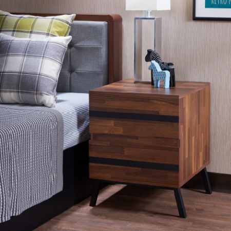 Black Sand Styling Teak Side Table - Simple but not monotonous design, not only adds practicality.